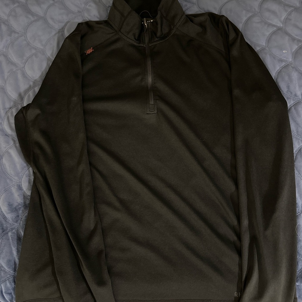 Black Quarter-Zip Pullover